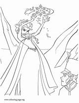 Coloring Frozen Pages Elsa Collections Colouring sketch template