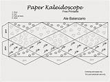 Kaleidoscope Paper Toy Thank Comment Making Visit Leave Time sketch template