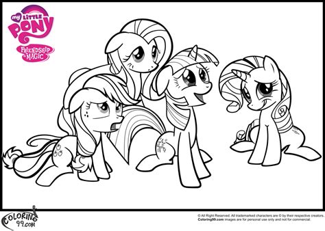 pony coloring pages friendship  magic minister coloring