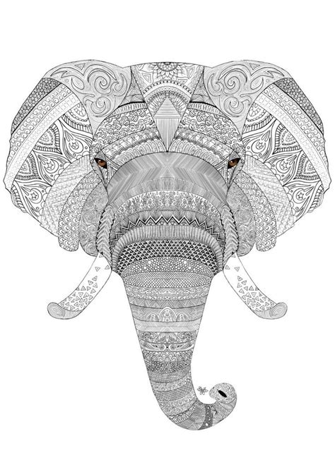 zentangle elephant digital  zentangle elephant zentangle