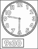 Coloring Time Clock Telling Pages Lil Fingers Might Enjoy Also Game Other sketch template