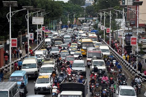 kathmandus traffic jams notorious