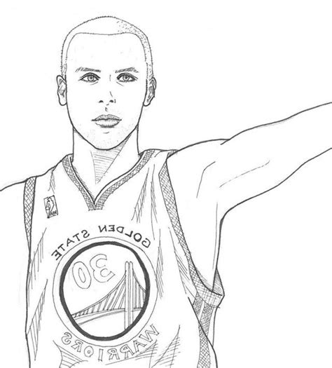 steph curry coloring pages