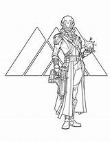 Destiny Coloring Book Official Colouring Relaxing Looks Than Characters sketch template