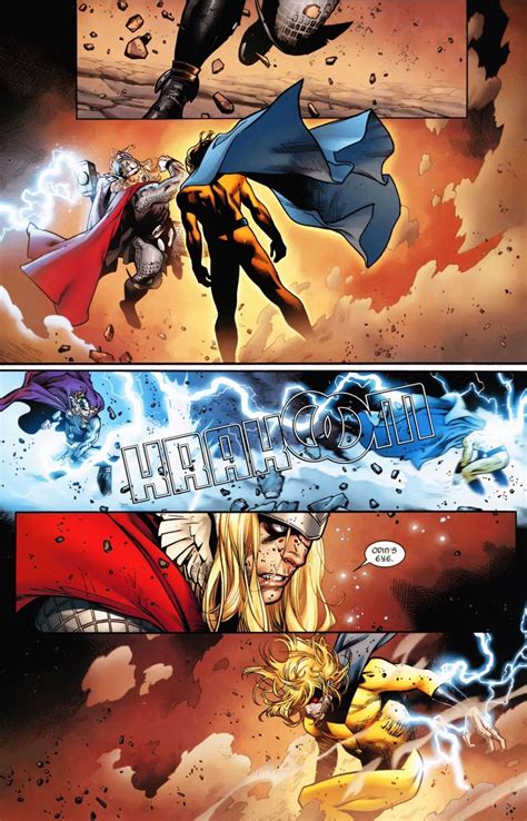 Thor Vs Sentry Arte Em Quadrinhos Imagem De Anime Marvel