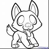 Husky Coloring Pages Puppy Cute Easy Drawing Siberian Baby Face German Shepherd Clipart Dog Color Printable Drawings Draw Cartoon Getcolorings sketch template