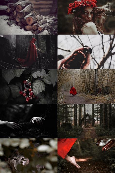 red riding hood aesthetic requested  anon  granny  big teeth   red