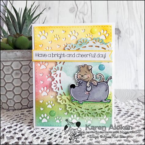painted mountain cards spread joy  germs blog hop