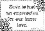 Sri Quotes Coloring Pages Seva Shankar Ravi Service A4 Please Print Click Size sketch template