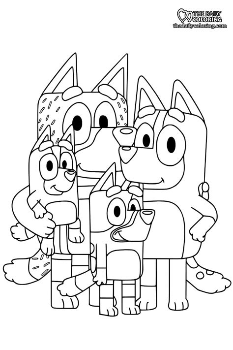 bluey coloring pages  daily coloring