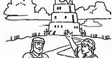 Torre Babel Biblia Imprimir sketch template