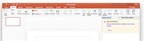 deze add  niet starten adobe stock plugin voor powerpoint