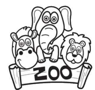 view coloring book zoo images coloring  kids