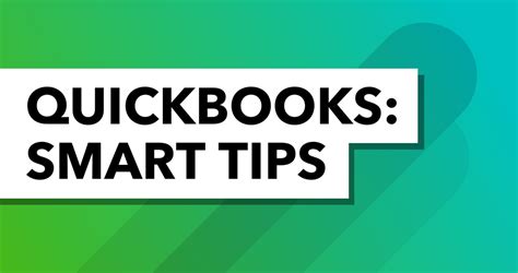 quickbooks smart tips