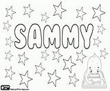 Sammy Name Coloring Origins Various sketch template