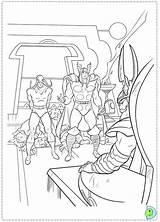 Dinokids Coloring Thor Close sketch template
