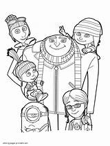 Despicable Coloring Pages Sheets Kids Printable Print Characters Minion Template Balthazar sketch template