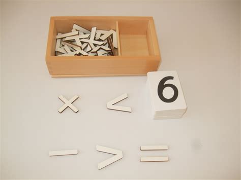 arithmetic signs montessori pre school supplies