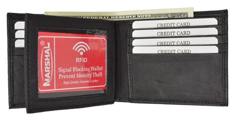 menswallet rfid blocking premium soft leather mens multi card compact
