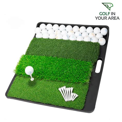 mele links portable golfing mat    golf   area