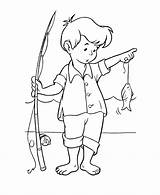 Coloring Pages Fishing Fish Kids Printable Color Ages sketch template