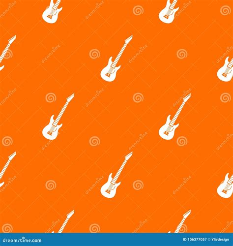 electric guitar pattern seamless stock vector illustration