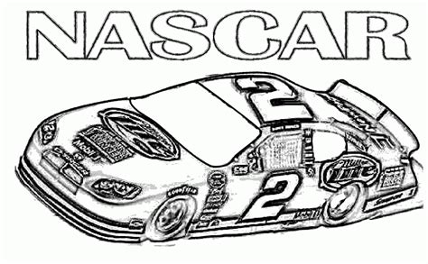 nascar coloring book coloring pages