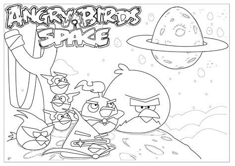 angry birds space printable coloring pages
