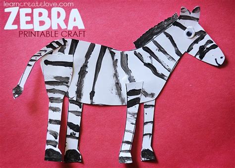 printable zebra craft zebra craft zoo crafts safari crafts