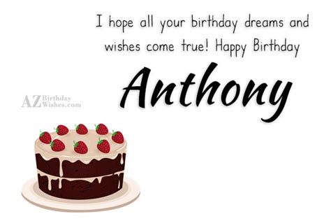 happy birthday anthony azbirthdaywishescom
