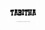 Tabitha Tattoo Name Font Designs Female sketch template