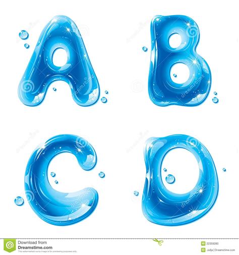 Abc Series Water Liquid Letter Capital A – Artofit