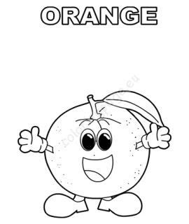 orange coloring sheet coloring page