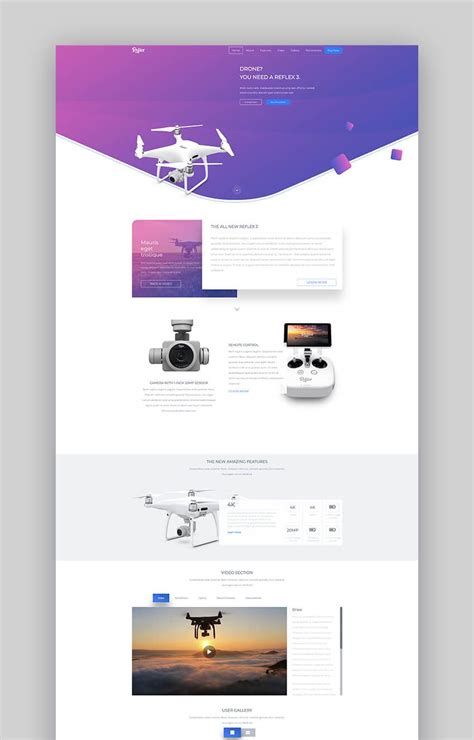 reflex product launch landing page template fun website design