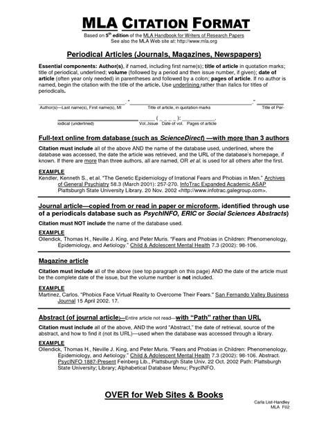 citation research paper sample   mla format  museumlegs