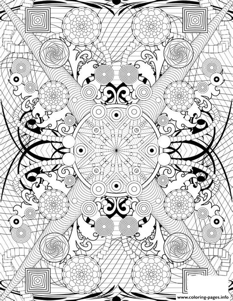 rosette intricate patterns hard adult coloring page printable