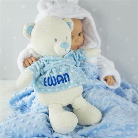 personalised baby boy teddy bear heavensent baby gifts