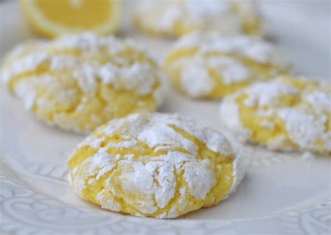 easy lemon crinkle cookies