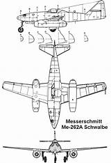 Messerschmitt 262 Me262 3v 262a Schwalbe Plane Blueprints Aircraft Aviones Caza Ataque Sturmvogel Aerofred Flugzeug Luftwaffe Ferrière Artículo sketch template