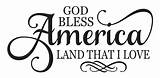 Bless God America Clipart July 4th Land Stencil Signs Patriotic Americana Etsy Stencils Religious Quotes 12x24 Airbrush Crafts Sign Church sketch template