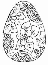 Coloring Pages Easter Egg Kids Eggs Adult sketch template