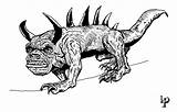 Hodag Heromorph Deviantart Draw sketch template