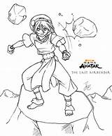 Avatar Coloring Airbender Pages Last Toph Movie Katara Print Colouring Legenda Aanga Color Printable Atla Beifong Aang Az Kids Kolorowanki sketch template