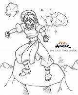 Avatar Coloring Airbender Pages Last Toph Movie Katara Colouring Print Color Atla Book Legenda Printable Legend Anime Aang Aanga Az sketch template