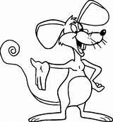 Rat Coloring Pages Fink Cartoon Mouse Template sketch template