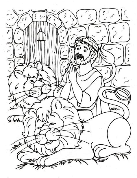 daniel   lions den coloring page faisalniaya