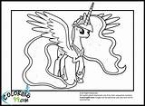 Coloring Luna Princess Pony Little Pages Moon Nightmare Colors Celestia Wings Girls Star Team Big But Cartoon Beautiful Into Kids sketch template