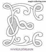 Celtic Embroidery Monogram Patterns Coloring Monograms Hand Pattern Pages Alphabet Cross Knot Pdf Needlenthread Letter Magic Nthread Needle Templates sketch template