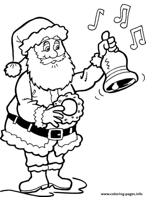 christmas santa claus  children  coloring page printable