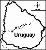 Uruguay Map Enchantedlearning Outline Printout South America sketch template
